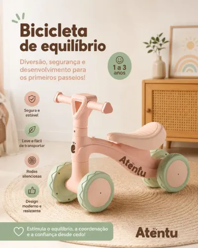 Bicicleta de equilíbrio infantil 