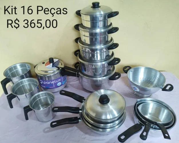 Panelas, kit Completo Cozinha 16 Peças