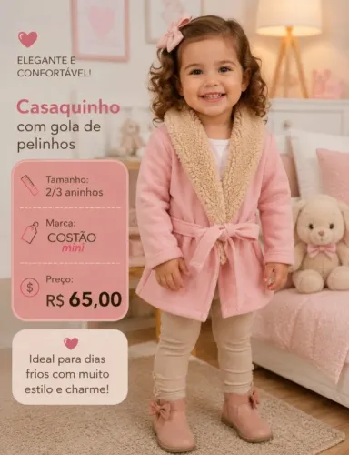 Casaquinho infantil