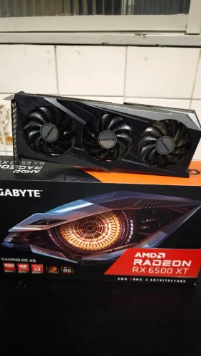 Placa de vídeo RX 6500 XT Gigabytes 4GB