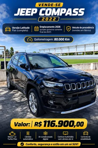 Jeep Compass Long. T270 1.3 TB 4X2 Flex AUT 2022