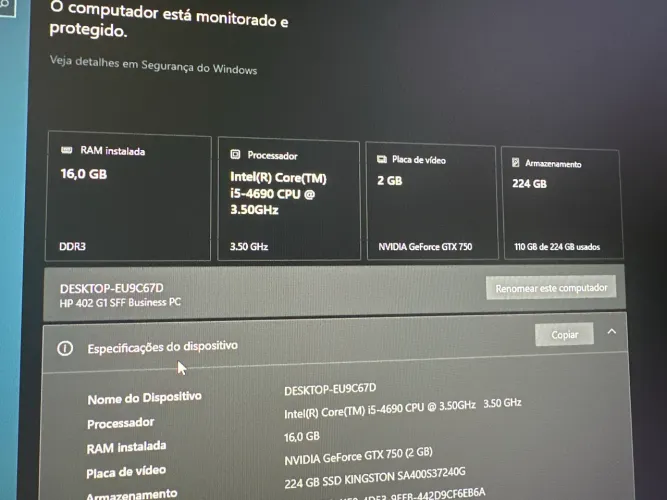 Kit Upgrade I5 4690+16GB DDR3