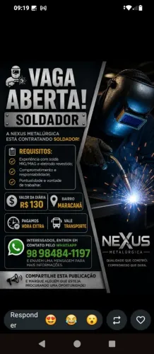 VAGA DE SOLDADOR