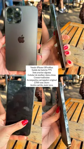 Vendo IPhone 13 Pro Max, em ótima condição.