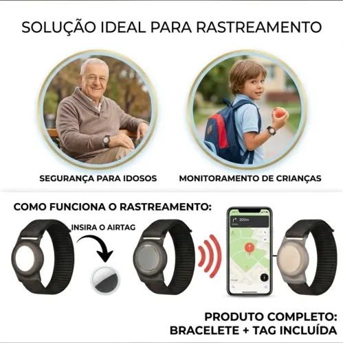 Pulseira gps rastreadora crianças / idosos