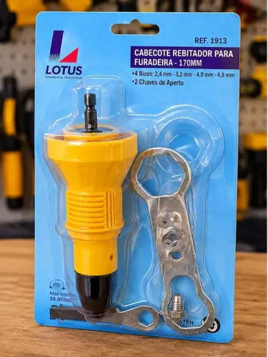 ? CABEÇOTE REBITADOR PARA FURADEIRA LOTUS - 170MM