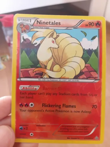 Carta pokemon Ninetales 