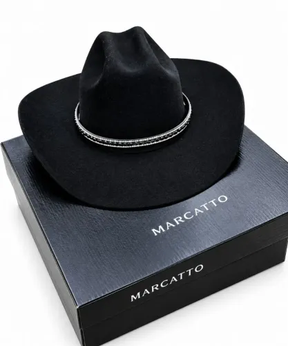 Chapéu Marcatto Original de Feltro Preto Tam. P