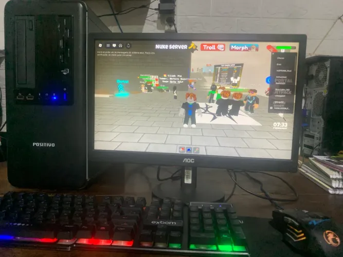 Pc gamer com jogos completo pra vender logo