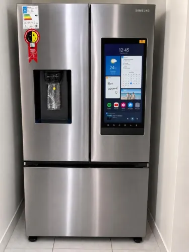 Geladeira Samsung Family Hub 582L French Door Inox - Tela Smart + Dispenser