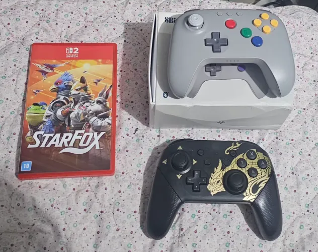 Star fox Nintendo Switch 2 e controles sem fio