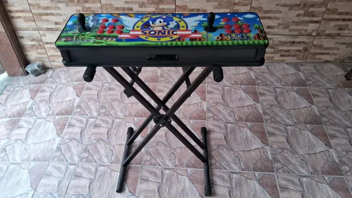 Controle Arcade Duplo Retrô - Tema Sonic