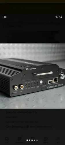 DVR 12/24v com 3 câmera a prova de água 