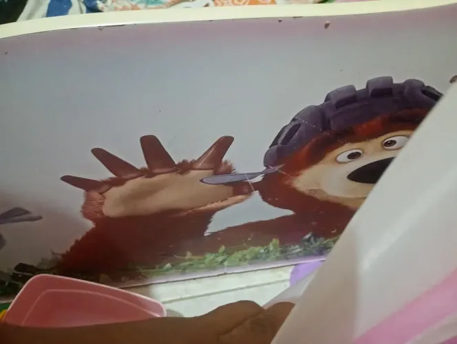Cama infantil marcha e o urso