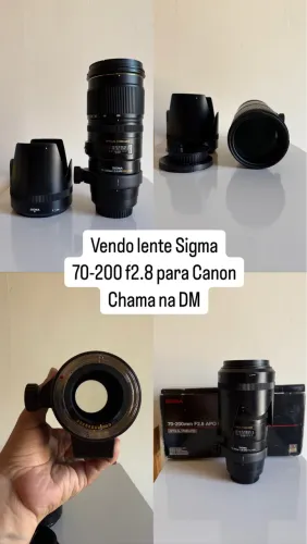 Lente Sigma 70-200 2.8 APO EX DG OS para Canon