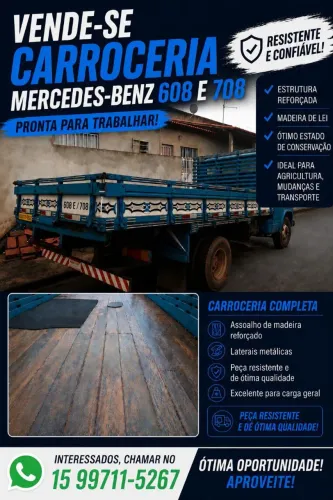 Carroceria pra 608 e 708.
