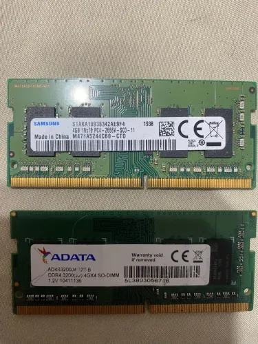 2 x 4gb memória notebook ddr4