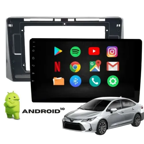 Central Multimídia Kronos Toyota Corolla Android 2019 / 2020