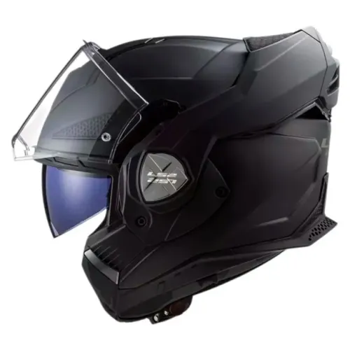 Capacete Escamoteável LS2 FF901 ADVANT X Preto Fosco + Viseira Fumê + Pinlock