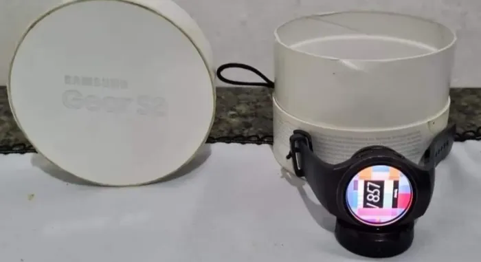RELOGIO ORIGINAL SAMSUNG GEAR S2 FUNCIONANDO PERFEITAMENTE BATERIA EXCELENTE 
