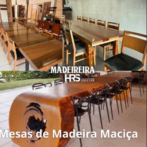 Mesas de Madeira Maciça Pronta entrega e Sob Encomenda