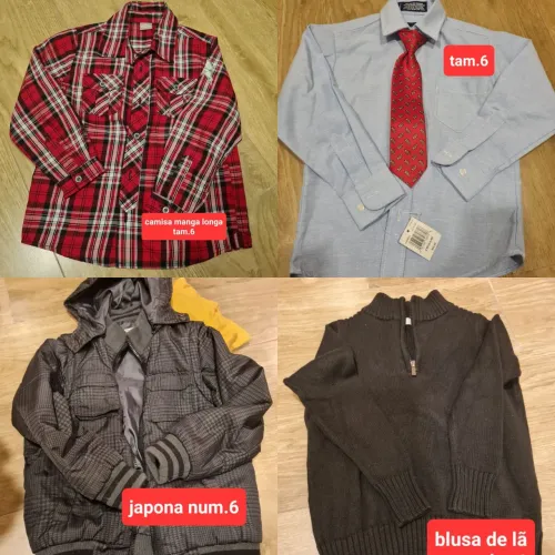 Lote roupas menino tamanho 6 anos - 49pc