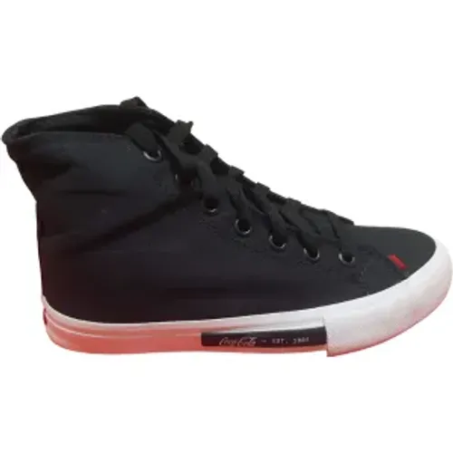 Tênis Adulto Unissex Coca-Cola Cano Alto Daytona Hi Cc2060 37 Preto