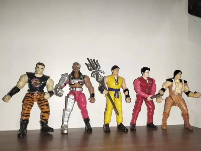 Coleção Bonecos bandai Wmac Masters raros bom estado