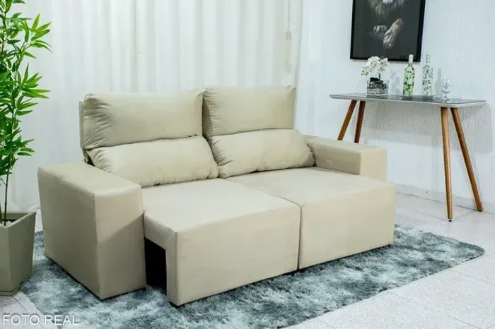 Sofá Retrátil e Reclinável 2.00m Caíque !!! Rf3382m