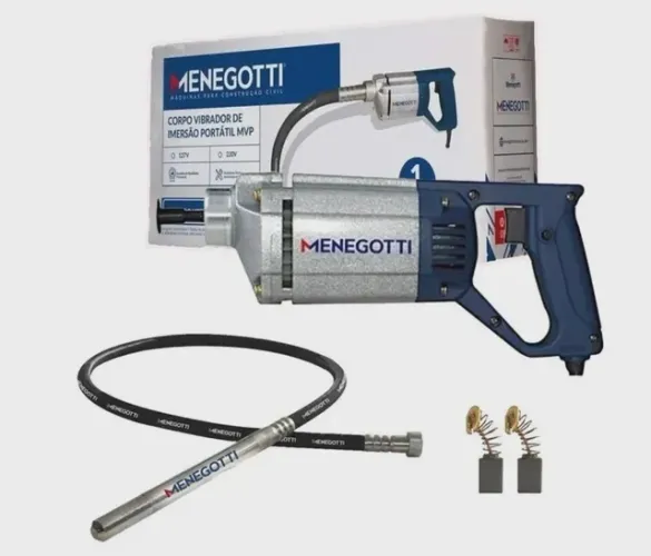 Vibrador de concreto Menegotti 1000w + mangote 1.20 mt