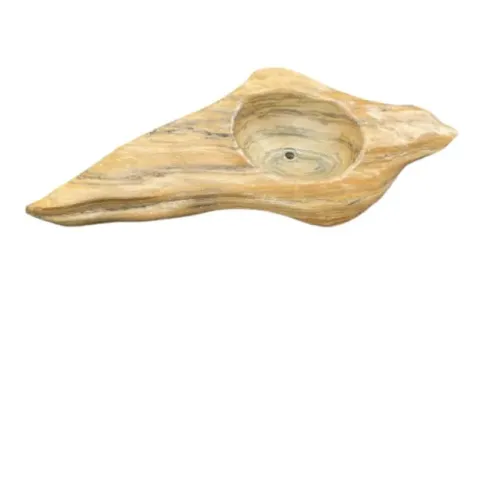 Escultura de Cuba em Pedra Sedimentar com acabamento Hidrofugante O-3008