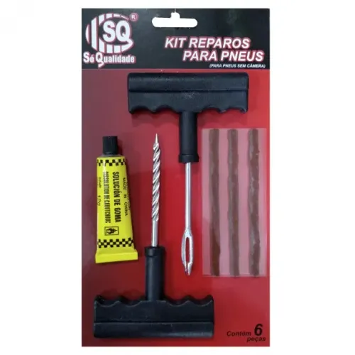 Kit Reparos P/ Pneus, C/ 6 Pçs Sq-3499