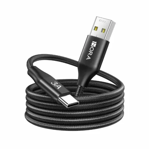 Cabo USB  para USB-C  3A - Original 1Hora - 2 Metros - Trançado  - R$: 30,00  Cada
