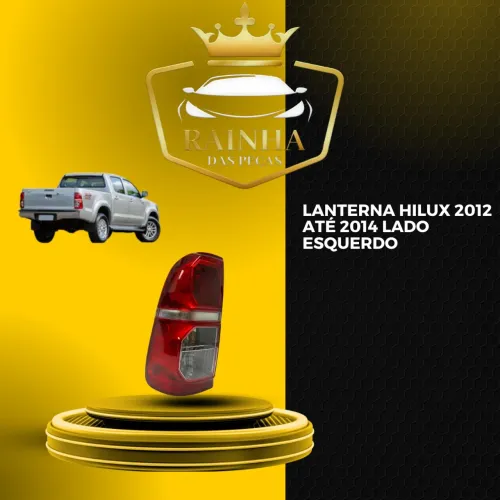 Lanterna Hilux 2012 até 2014 Lado Esquerdo - NOVA