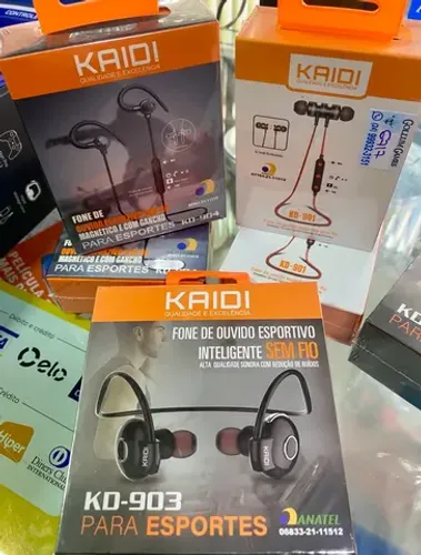 Fone Bluetooth esportivo Kaidi