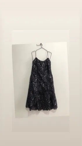 Vestido todo em paetê G da Amissima