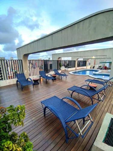  Apart°Vista para o Mar! 2 suítes climatizadas 