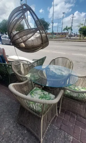 Conjunto de Poltrona em cordas naval