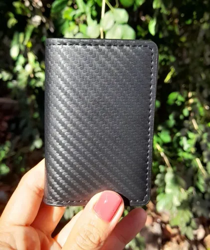 Carteira Pop-up automática ultrafina Antiroubo