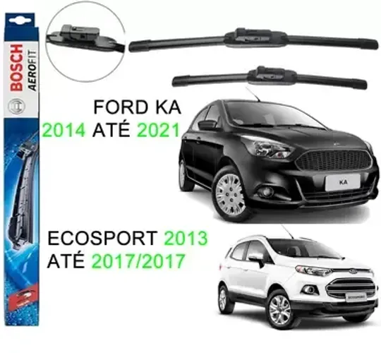 Palhetas Bosh SD4 - Limpador de Para-Brisa Ecoesport 13-17 / Novo Ka 14 / Novo Ka+Sedan