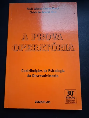 Livro: A Prova Operatória - Contribuições da Psicologia