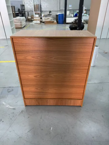 BALCÃO SIMPLES AMADEIRADO MDF 