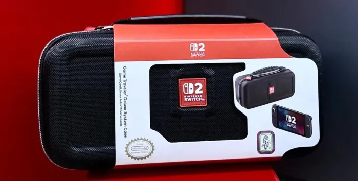 Nintendo Switch 2 Acessório Case Game Traveler Deluxe Travel - Black - Medium - Novo