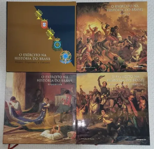 O EXÉRCITO NA HISTÓRIA DO BRASIL - 4 VOLUMES