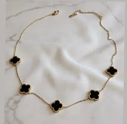 Cordão trevo dupla-face de aço 