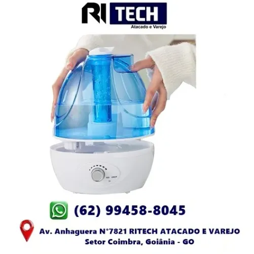 Umidificador De Ar Silencioso Ultrassônico 2,5Lts Desliga Automático Bivolt