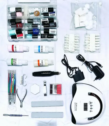 Kit Alongamento de Unhas Profissional - Completo, com pouco uso