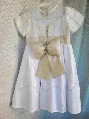 Vestido infantil semi novo usado no Batizado