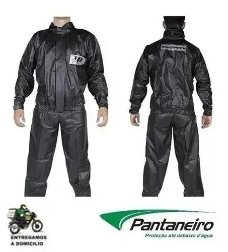 Capa De Chuva Motoqueiro Pvc Pantaneiro Moto Boy