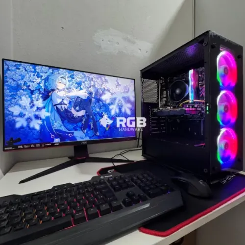 PC Gamer COMPLETO RYZEN 5 + RX 580 + 1 ano de garantia e em até 12x